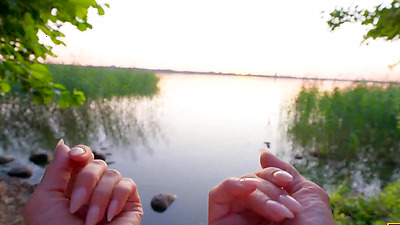 MOMMY4K. Russian Cougar Malusha found a dude with huge dick in the park and fucked him in 5 minutes