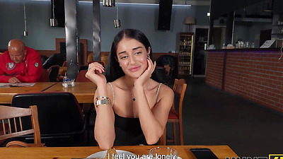 HUNT4K. Russian petite girl Ara Mix in high heels performed rough toilet sex and deepthroat2