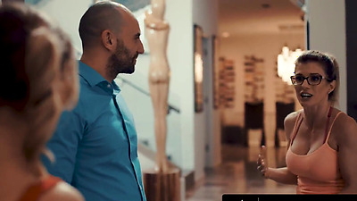 PURE TABOO Coach MILF Cory Chase Invites Petite Cheerleader Lookalike Over To Please Pervert Husband