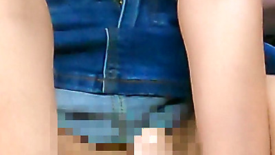 No panties, no bra, cowgirl position, self-induced masturbation