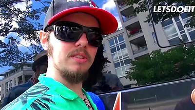 Ebony Goddess Sunny Star Hops In The Bus For Some White Meat - LETSDOEIT