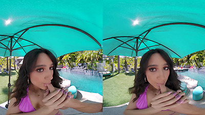 Eliza Ibarra Needs To Be Very Oiled Up In Exchange For A Blowjob