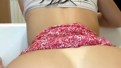 Wet Clothed Sex in Jacuzzi with Hot Tall Brunette Teen