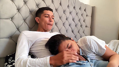 Perverted stepdad puts his dick in my mouth until he cums