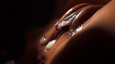 I cum in her twice, she smeared her gorgeous manicure in cum while caressing herself