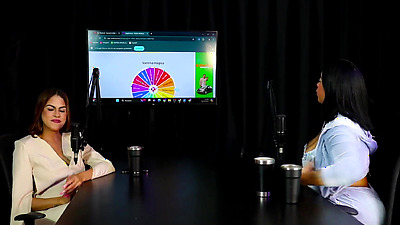 Slutty brunette shows what her blowjob is like, gets naked showing her arse after saying she once attended a party with politicians and showing her moan - Marcelly Melo (SHEER/RED)