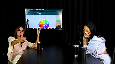 Slutty brunette shows what her blowjob is like, gets naked showing her arse after saying she once attended a party with politicians and showing her moan - Marcelly Melo (SHEER/RED)