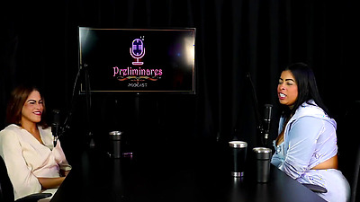 Slutty brunette shows what her blowjob is like, gets naked showing her arse after saying she once attended a party with politicians and showing her moan - Marcelly Melo (SHEER/RED)