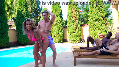 WET MEGA GANGBANG! 9on1 Total destruction of Mamacita Victoria Dias DAP TAP and Fountains of urine in the throat EKS475