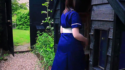 British Nurse Gives Her Patient An Oily Handjob