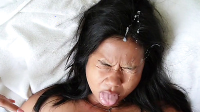CUMPILATION #1 - The best FACIAL on a 18 years old Asian amatuer