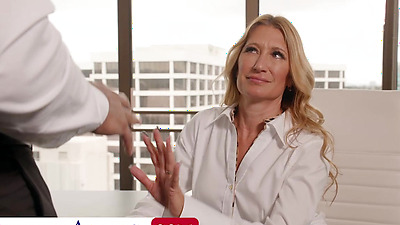 Sloan Rider Gets Dicked Down By Employee's Big Black Penis