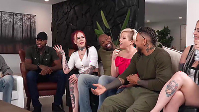 Never I Have Ever in Gangbang Boswell Black, Eddie Jaye, Jaxson Briggs, Jon Jon, Kris, Solo The Bull, Kris Kixxx, Luna Lovely, Faith Vixxen, Kyla Keys, Lilith Rae Fox