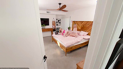 VR Bangers: Teen Blondes Khloe and Haley Play Toys, Fuck Anal & Creampie with Stepdaddy in FFM 3Some | HD Porn