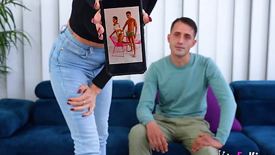 Spanish Couples today! Brunette beauty introduces and has sex with her boyfriend for us!