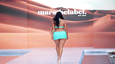 Caderona Hot Madura Mamacita Erifili Sfakianakis In SLOW MOTION - Miami Swim Week 2024