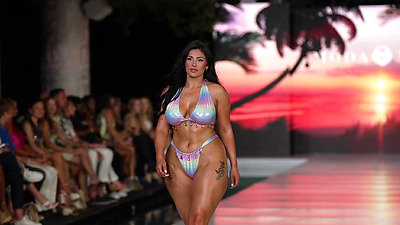 Caderona Hot Madura Mamacita Erifili Sfakianakis In SLOW MOTION - Miami Swim Week 2024