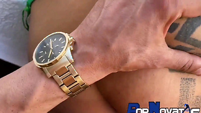 PORNOVATAS - Stunning Busty German Fucking in the Heights of Barcelona with Victor Bloom