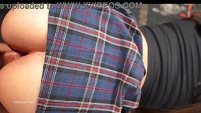 Oops, wrong hole... I fucked the student's arse without mercy, I ejaculated twice and recorded it all with my cell phone...