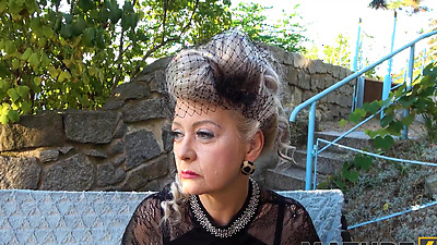 MATURE4K. Vagina becomes wet as granny woman sees guy to be carnal