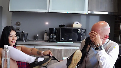 Perverted teacher fucks me in his own house