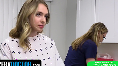 Busty Patient Gets Fertility Test In The Doctors Office - Perv Doctor