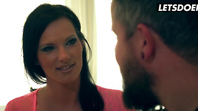 Busty German Pornstar Sina Velvet Prepares Her Pussy To Be Fucked By A Fan - LETSDOEIT