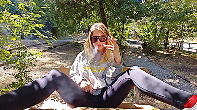 Smoke nono's cock at the mountain