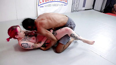 Lady Lazra vs AJ Fresh - AJ Wins and Gets To Pound That Pussy With His BBC