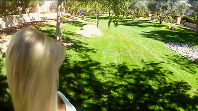 Blonde Sluts Almost Get Caught In Public With A Shaft In Their Mouth