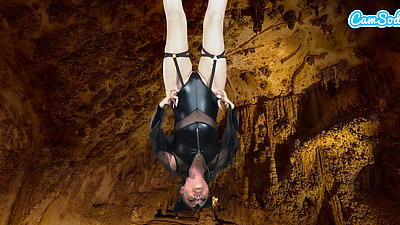 Bat Chick Plays With Her Pussy