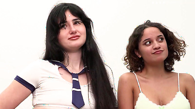 PutaLocura - Venezuelan bitch Digna Morales swallows cum from Laura Hardkinks' pussy