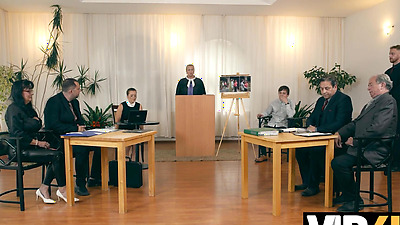 VIP4K. Contempt and Dick in Court