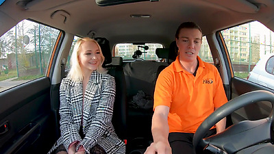Fake Driving School - Blonde bombshell Marllyn Sugar Fucks her Driving Instructor