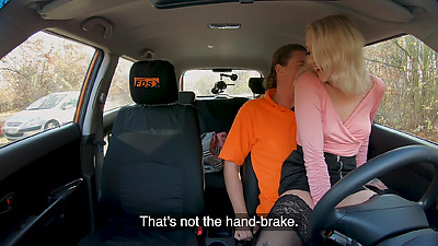Fake Driving School - Blonde bombshell Marllyn Sugar Fucks her Driving Instructor