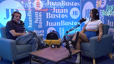 Oiled latina with BEAUTIFUL TITS Kataleya Ross hops up the vibrator machine until she cums! Juan Bustos Podcast