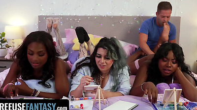 One Guy And A Sleepover With His Step Sister And Two Hot Babes?! The Ultimate Freeuse Fantasy