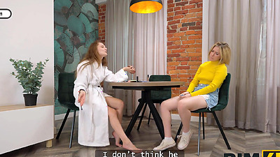 RIM4K. Kinky couple showing their busty friend what is the best sex is