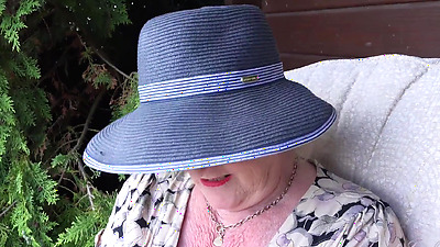 Aunt Judy's - 66yo Hairy Mature GILF Mrs. Claire Sucks Your Shaft in the Garden (POV)