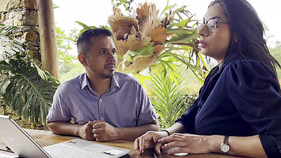 Horny boss fucks pregnant woman to avoid firing her - Full video