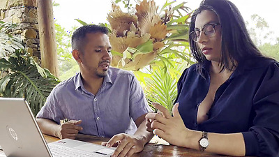 Horny boss fucks pregnant woman to avoid firing her - Full video