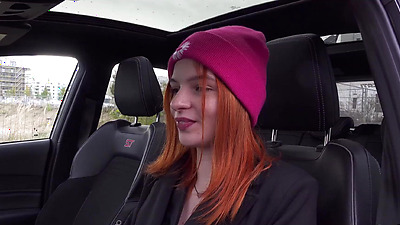 GERMAN SCOUT - Loud First Anal Sex at Pickup Casting with Skinny Redhead Teen Foxy Icegram