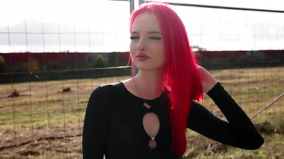 German Scout - First Time Porn Casting for Skinny Redhead Teen 18 KimKaty Rides