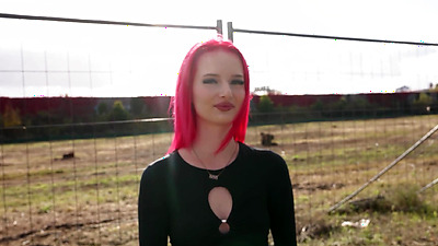 German Scout - First Time Porn Casting for Skinny Redhead Teen 18 KimKaty Rides