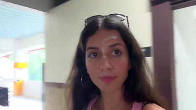 I'll buy you anything you want if you walk around the supermarket with cum on your face - Cumwalk