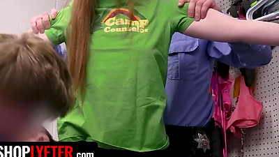 Camp Counselor Gets Caught Shoplifting And Has To Fuck Her Way Out Of Trouble