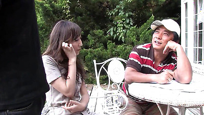 Petite Japanese Teen <censored> to Double Creampie MMF Threesome at Golf Lesson in uncensored JAV Porn