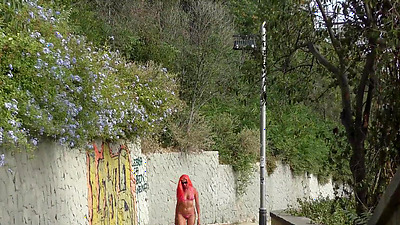 Stripes in the center of Barcelona