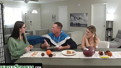 It’s the Super Bowl, & Stepdad Wants To Watch, But His Needy StepDaughter Craves Attention First