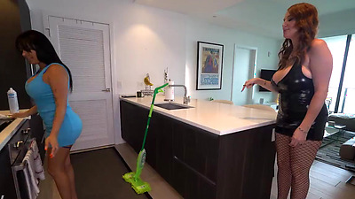 2 Femdoms discipline the maid ~ Part 2